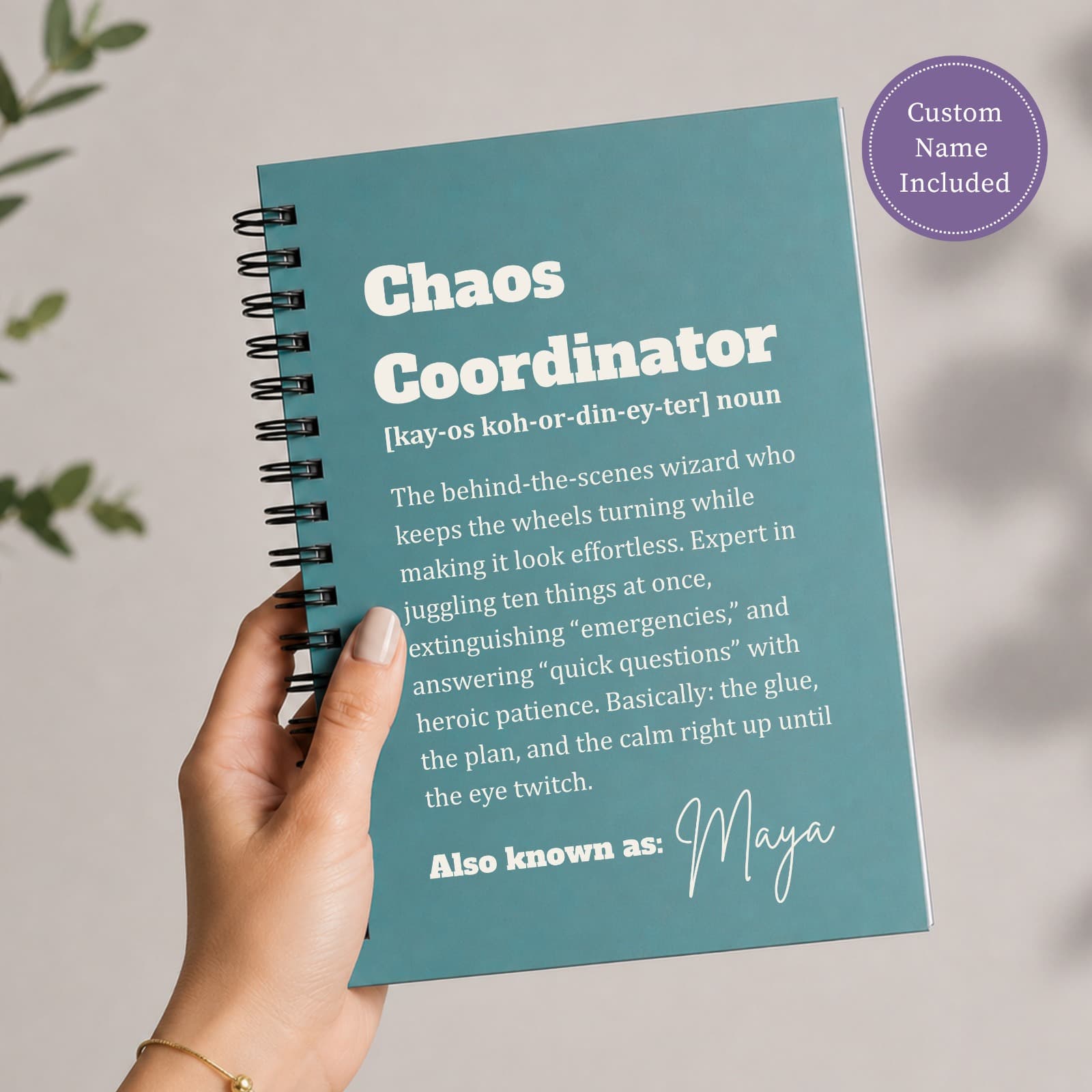 Chaos Coordinator Notebook