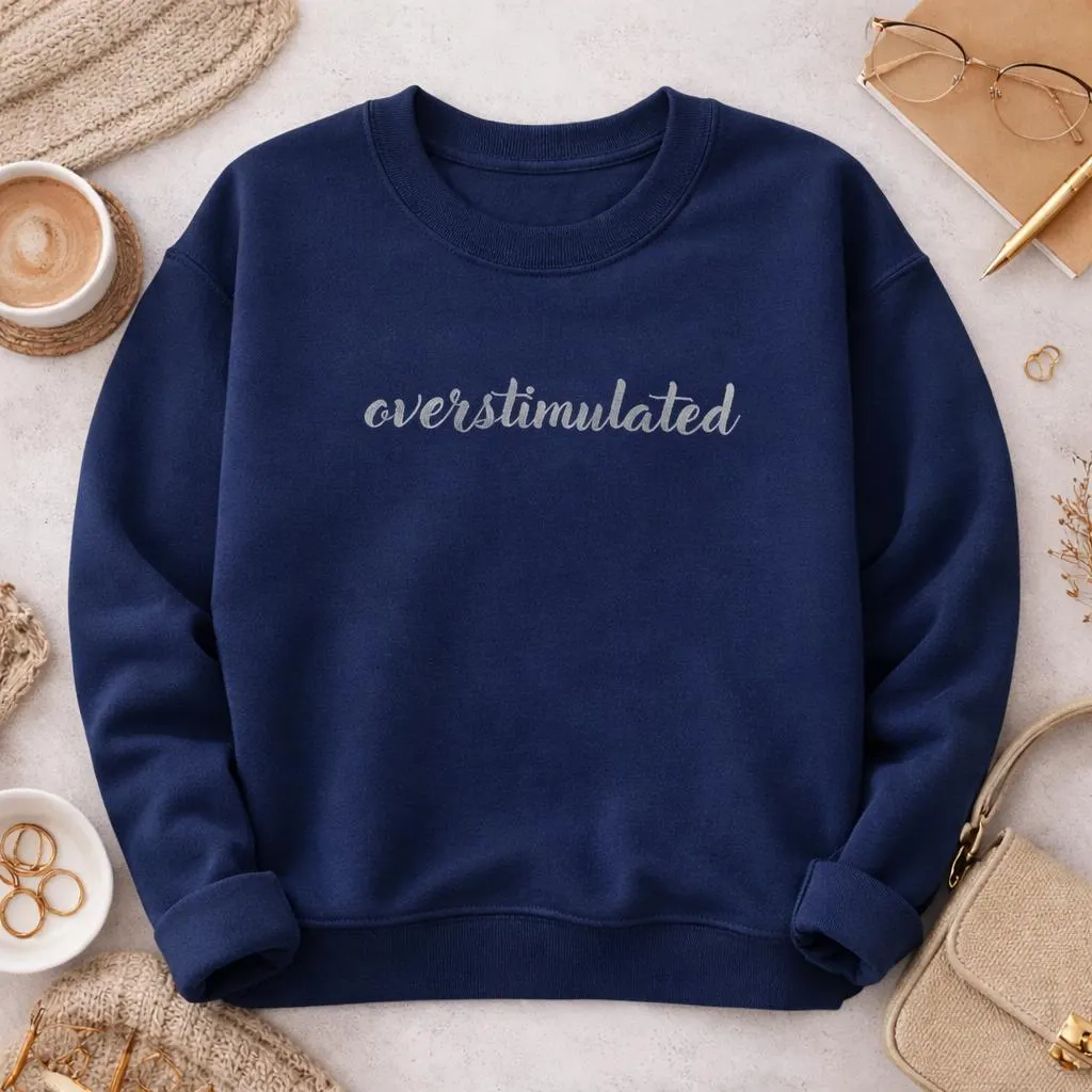 Embroidered Adhd Sweatshirt Neurodiversity