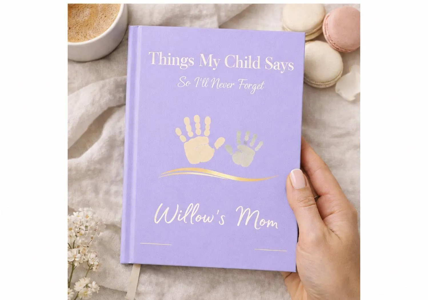 Handprint Memory Book Mom